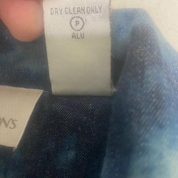 Drapers & Damons Floral Embroidered Jacket Womens Size L Lined Button Down Long - Picture 6 of 11